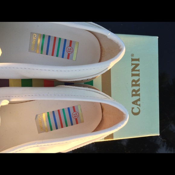 Carrini CA Collection Size7.5 Chunky White Loafers - Picture 5 of 8